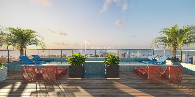 Imagem Apartamento com 1 Quarto à Venda, 37 m² em Praia De Santa Rita - Extremoz