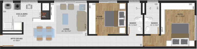 Imagem Apartamento com 2 Quartos à Venda, 61 m² em Menino Deus - Porto Alegre