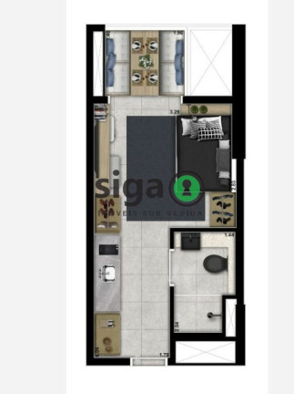 Imagem Apartamento com 1 Quarto à Venda, 26 m² em Brooklin - São Paulo Imagem Apartamento com 1 Quarto à Venda, 26 m² em Brooklin - São Paulo