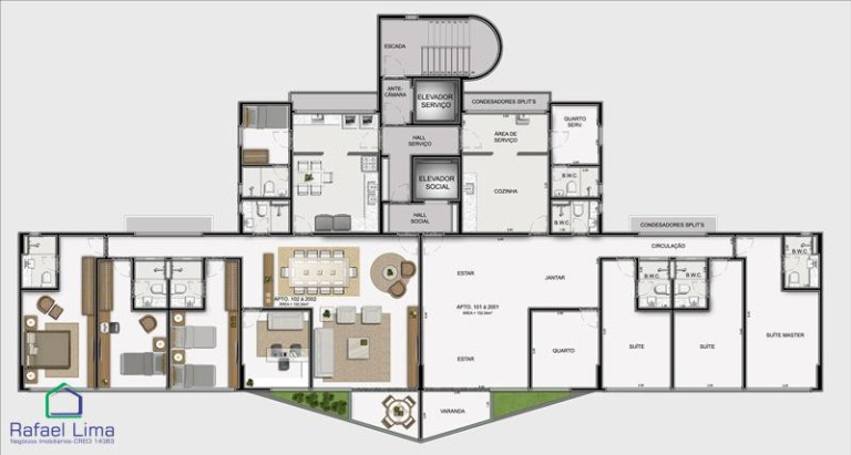 Apartamento com 4 Quartos à Venda, 152 m² em Boa Viagem - Recife
