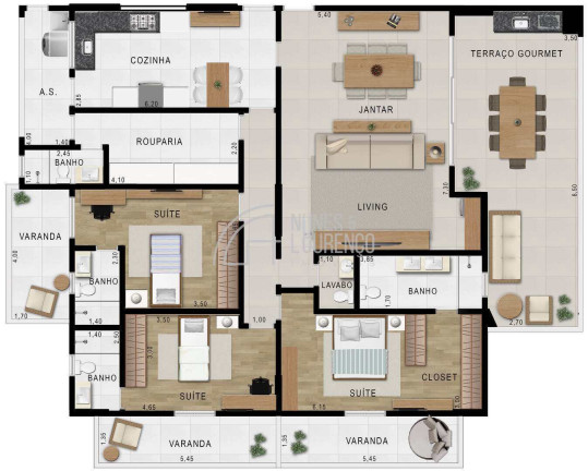Imagem Apartamento com 2 Quartos à Venda, 128 m² em Embaré - Santos