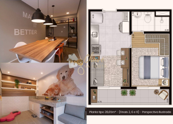 Imagem Apartamento com 1 Quarto à Venda, 28 m² em Vila Das Belezas - São Paulo