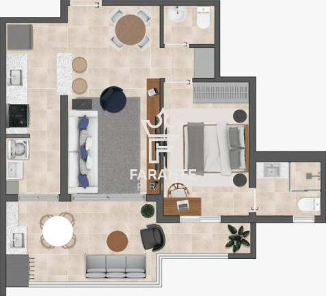 Imagem Apartamento com 1 Quarto à Venda, 60 m² em Boqueirão - Santos Imagem Apartamento com 1 Quarto à Venda, 60 m² em Boqueirão - Santos