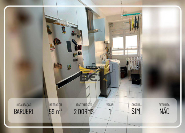 Imagem Apartamento com 2 Quartos à Venda, 59 m² em Bethaville I - Barueri