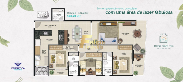 Imagem Imóvel com 2 Quartos à Venda, 70 m² em Enseada Azul - Guarapari