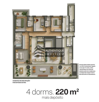 Imagem Apartamento com 4 Quartos à Venda, 302 m² em Brooklin - São Paulo Imagem Apartamento com 4 Quartos à Venda, 302 m² em Brooklin - São Paulo