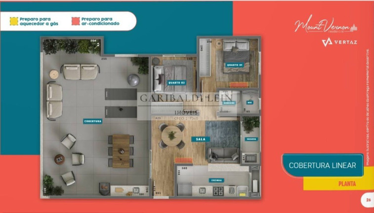 Imagem Imóvel com 2 Quartos à Venda, 46 m² em Jardim Eulina - Campinas