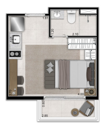 Imagem Apartamento com 1 Quarto à Venda, 28 m² em Jardim Paulista - São Paulo