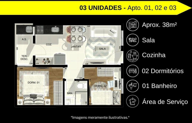 Imagem Apartamento com 2 Quartos à Venda, 35 m² em Jardim Nossa Senhora Do Carmo - São Paulo