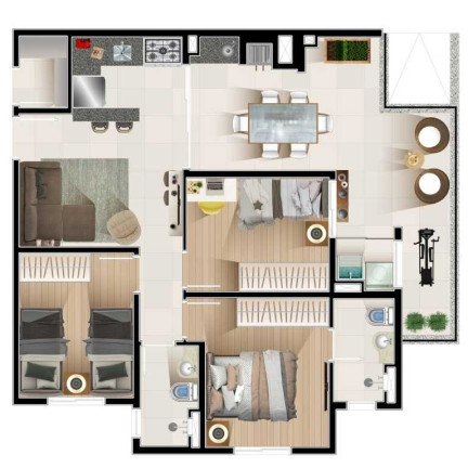 Imagem Apartamento com 3 Quartos à Venda, 74 m² em Jardim Oswaldo Cruz - São José Dos Campos Imagem Apartamento com 3 Quartos à Venda, 74 m² em Jardim Oswaldo Cruz - São José Dos Campos