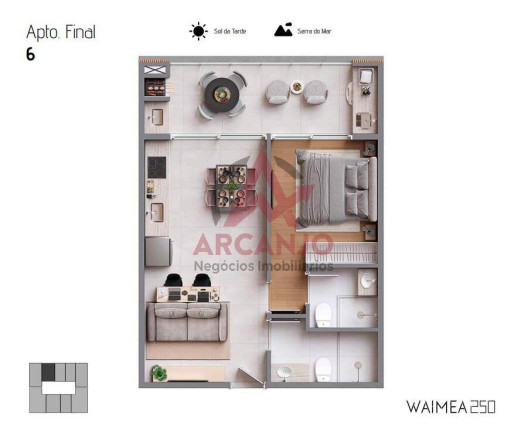 Imagem Apartamento com 1 Quarto à Venda, 39 m² em Toninhas - Ubatuba Imagem Apartamento com 1 Quarto à Venda, 39 m² em Toninhas - Ubatuba