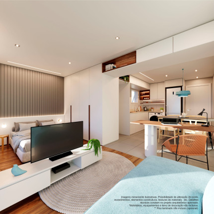 Apartamento com 1 Quarto à Venda, 32 m² em Centro - Caxias Do Sul