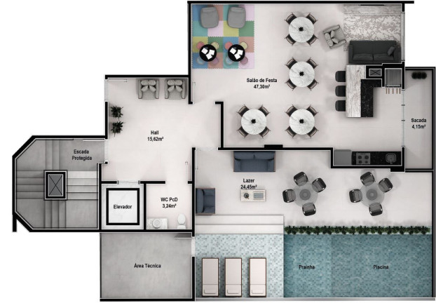 Imagem Apartamento com 3 Quartos à Venda, 82 m² em Vila Operária - Itajaí