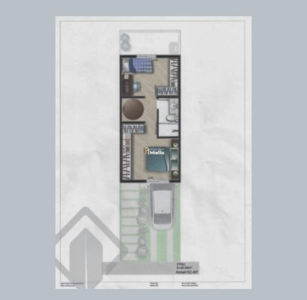 Imagem Imóvel com 2 Quartos à Venda, 50 m² em São Lucas - Viamão