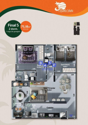 Imagem Apartamento com 2 Quartos à Venda, 75 m² em Centro - Itanhaém Imagem Apartamento com 2 Quartos à Venda, 75 m² em Centro - Itanhaém