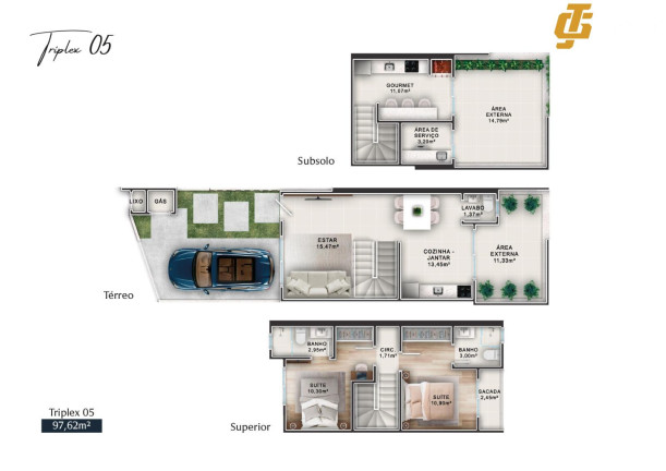 Imagem Apartamento com 3 Quartos à Venda, 108 m² em São Francisco De Assis - Camboriú