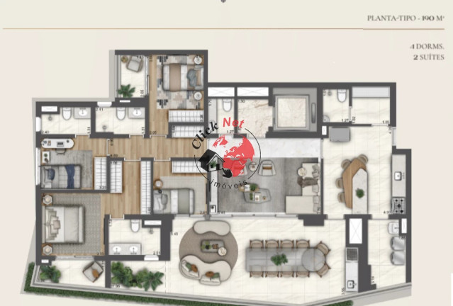 Imagem Apartamento com 4 Quartos à Venda, 190 m² em Paraiso - São Paulo