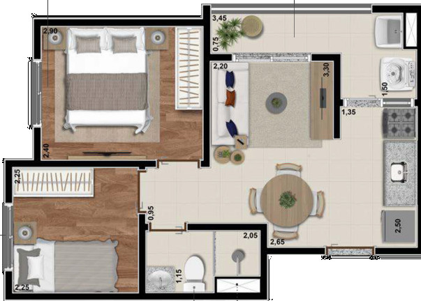 Imagem Apartamento com 2 Quartos à Venda, 34 m² em Saúde - São Paulo Imagem Apartamento com 2 Quartos à Venda, 34 m² em Saúde - São Paulo