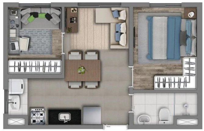 Imagem Imóvel com 2 Quartos à Venda, 33 m² em Vila Prudente - São Paulo