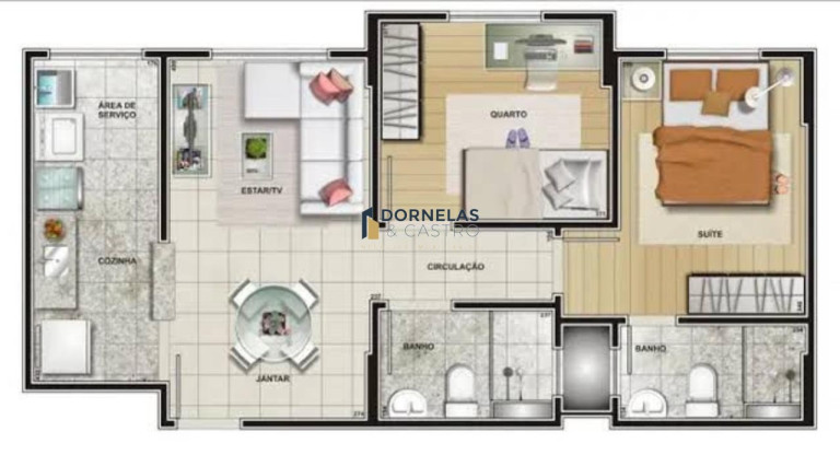 Imagem Apartamento com 2 Quartos à Venda, 51 m² em Setor Industrial (taguatinga) - Brasília Imagem Apartamento com 2 Quartos à Venda, 51 m² em Setor Industrial (taguatinga) - Brasília