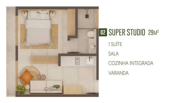 Imagem Apartamento com 1 Quarto à Venda, 22 m² em Barra Grande - Cajueiro Da Praia