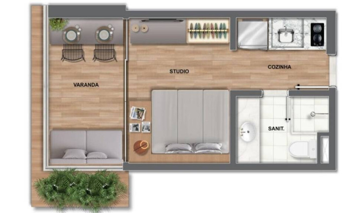 Imagem Apartamento com 1 Quarto à Venda, em Rio Vermelho - Salvador Imagem Apartamento com 1 Quarto à Venda, em Rio Vermelho - Salvador
