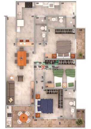 Imagem Apartamento com 3 Quartos à Venda, 106 m² em Caiçara - Praia Grande Imagem Apartamento com 3 Quartos à Venda, 106 m² em Caiçara - Praia Grande