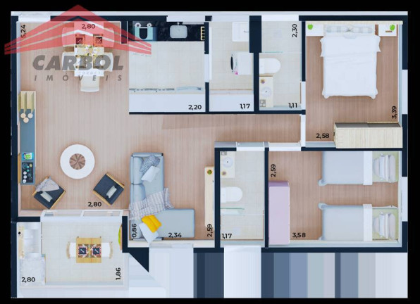 Imagem Apartamento com 2 Quartos à Venda, 68 m² em Horto De Santo Antonio - Jundiaí Imagem Apartamento com 2 Quartos à Venda, 68 m² em Horto De Santo Antonio - Jundiaí
