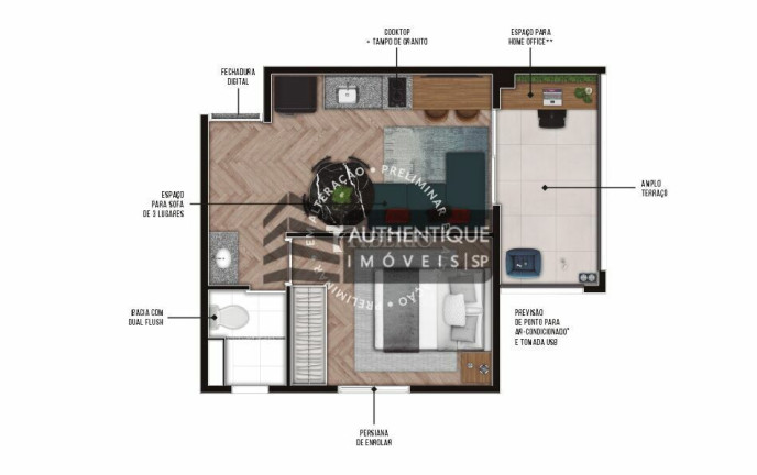 Imagem Apartamento com 1 Quarto à Venda, 26 m² em Pinheiros - São Paulo Imagem Apartamento com 1 Quarto à Venda, 26 m² em Pinheiros - São Paulo