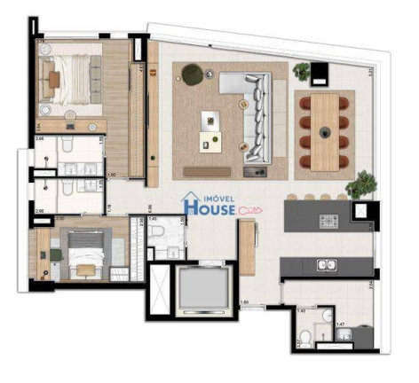 Imagem Apartamento com 2 Quartos à Venda, 142 m² em Itaim Bibi - São Paulo