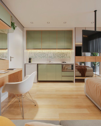 Imagem Imóvel com 1 Quarto à Venda, 54 m² em Bacacheri - Curitiba Imagem Imóvel com 1 Quarto à Venda, 54 m² em Bacacheri - Curitiba