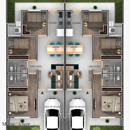 Imagem Casa com 3 Quartos à Venda, 55 m² em Santa Terezinha - Fazenda Rio Grande