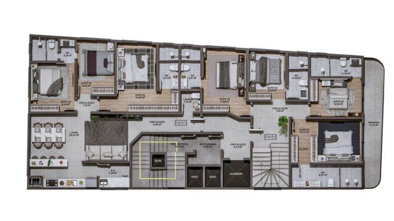 Imagem Apartamento com 3 Quartos à Venda, 92 m² em Praia Brava De Itajaí - Itajaí Imagem Apartamento com 3 Quartos à Venda, 92 m² em Praia Brava De Itajaí - Itajaí