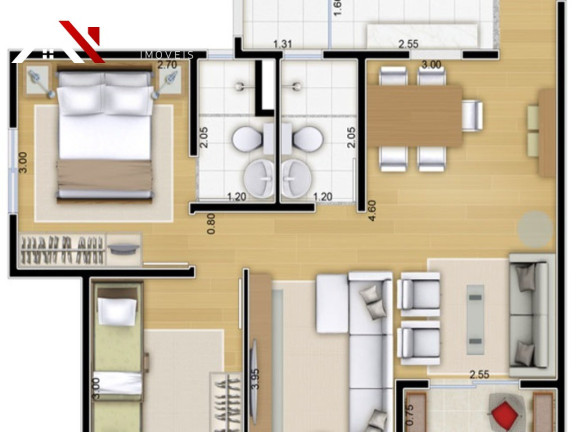 Imagem Apartamento com 2 Quartos à Venda, 45 m² em Vila Mendes - São Paulo