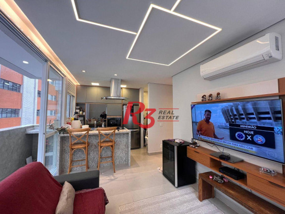 Apartamento com 2 Quartos para Alugar, 62 m² em Gonzaga - Santos