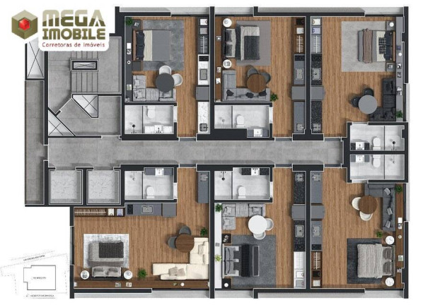 Imagem Apartamento com 1 Quarto à Venda, 44 m² em Centro - Florianópolis