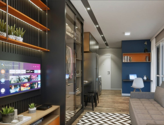 Studio com 1 Quarto à Venda, 24 m² em Brooklin Paulista - São Paulo