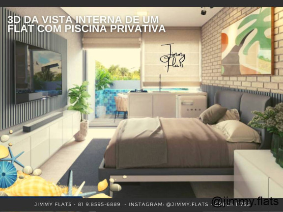 Imagem Apartamento com 1 Quarto à Venda, 21 m² em Centro, Porto De Galinhas - Ipojuca