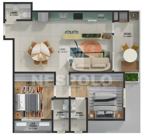 Imagem Apartamento à Venda, 93 m² em Praia Brava - Itajai Imagem Apartamento à Venda, 93 m² em Praia Brava - Itajai