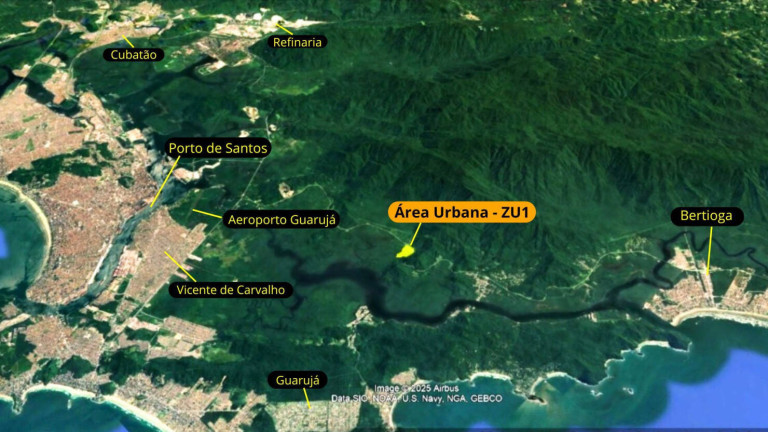 Terreno à Venda, 240.000 m² em Cabuçu - Santos