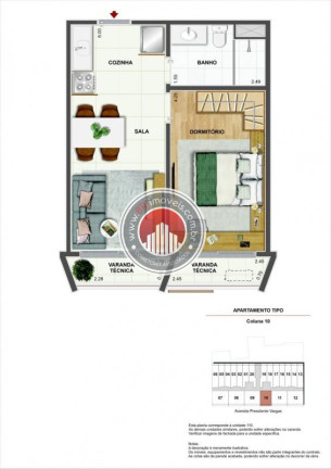 Imagem Apartamento com 1 Quarto à Venda, 32 m² em Centro - Rio De Janeiro