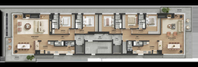 Imagem Apartamento com 3 Quartos à Venda, 153 m² em Bela Vista - Porto Alegre Imagem Apartamento com 3 Quartos à Venda, 153 m² em Bela Vista - Porto Alegre