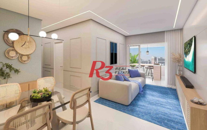 Imagem Apartamento com 3 Quartos à Venda, 124 m² em Gonzaga - Santos
