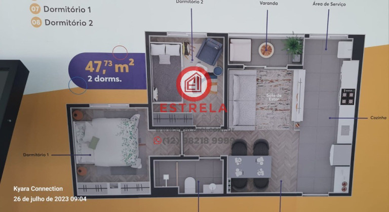 Imagem Imóvel com 2 Quartos à Venda, 48 m² em Centro - Jacareí Imagem Imóvel com 2 Quartos à Venda, 48 m² em Centro - Jacareí