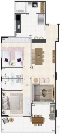 Imagem Apartamento com 2 Quartos à Venda, 84 m² em Centro - Mongaguá