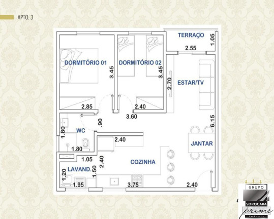 Imagem Apartamento com 2 Quartos à Venda, 61 m² em Parque Campolim - Sorocaba
