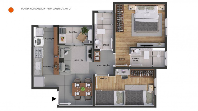 Imagem Apartamento com 2 Quartos à Venda, em Jardim Nossa Senhora Da Penha - Hortolândia Imagem Apartamento com 2 Quartos à Venda, em Jardim Nossa Senhora Da Penha - Hortolândia