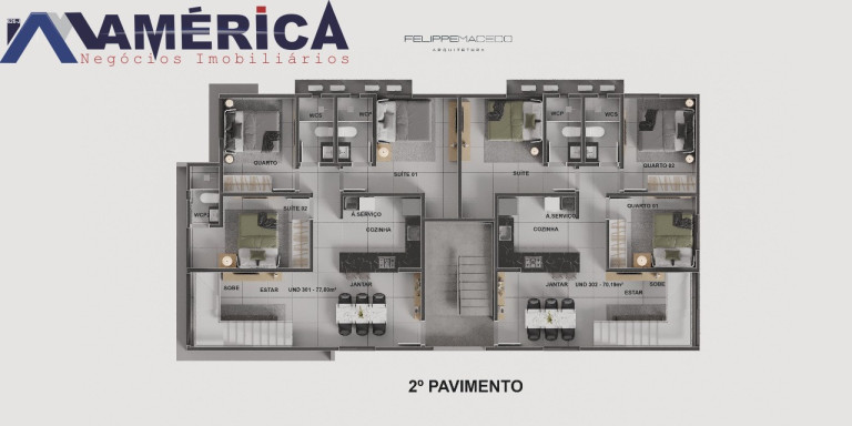 Imagem Imóvel com 3 Quartos à Venda, 70 m² em Bancários - João Pessoa