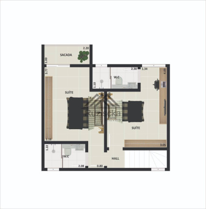Imagem Casa com 2 Quartos à Venda, 67 m² em Vila Atlântica - Mongaguá