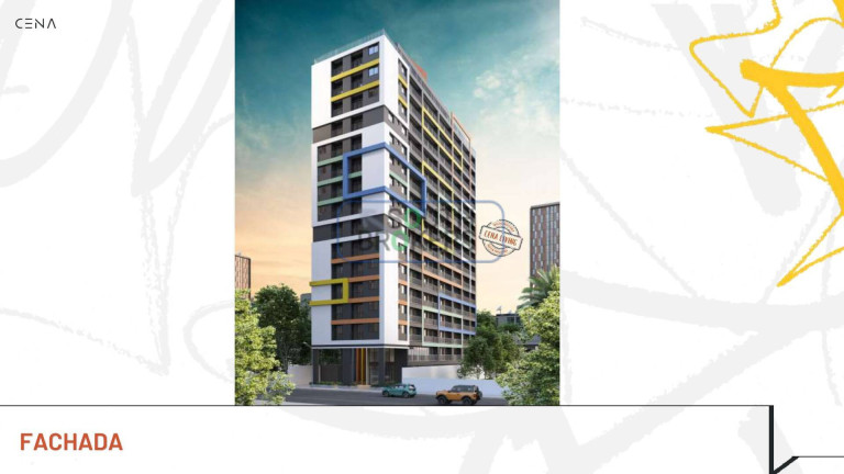 Apartamento com 2 Quartos à Venda, 21 m² em Centro - Curitiba